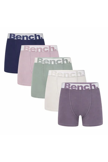 5 Pack Mens Cotton Rich Boxers Soft Underwear - Multi