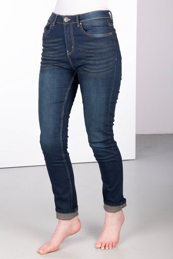 Ella Womens Straight Leg Jeans - Denim