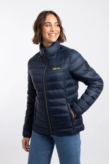 Travellia Womens Showerproof Padded Jacket - Navy