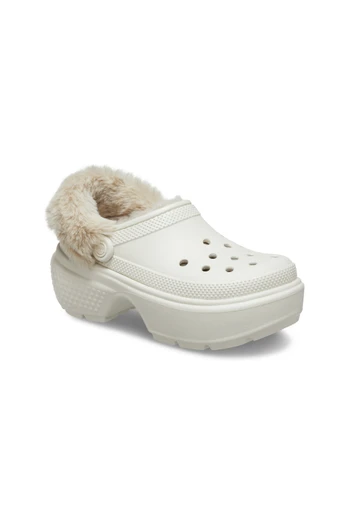 Female Stomp Lined Clog - Stucco