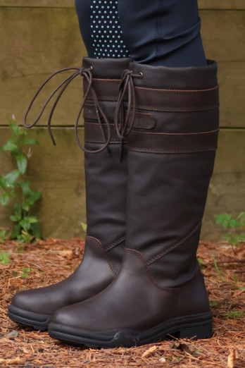 Longridge Unisex Childs Country Boots - Brown