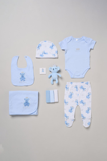 Little Prince Print 10-Piece Hanging Gift Kids Set - Blue
