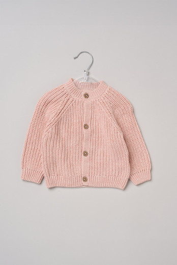 Sister Kids Knitted Cardigan - Baby Pink