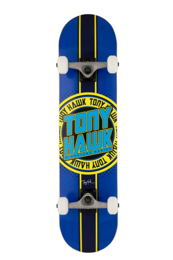 SS 180 Complete Street Skateboard - Badge Logo Blue