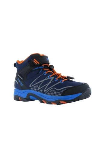 Boys Blackout Mid Boots - Navy/Orange/Lake Blue