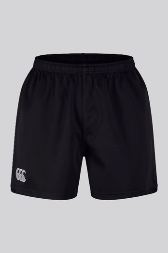 Mens Professional Polyester Game-Day Rugby Shorts - Black