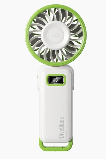 Fanzy High-Speed Portable Fan - white & Green