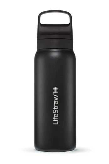 Go Stainless Steel 700ml Filter Water Bottle - Nordic Noir