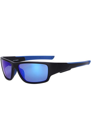Luxy Unisex Polarized Sunglasses - Satin Black/Polar Ice Blue