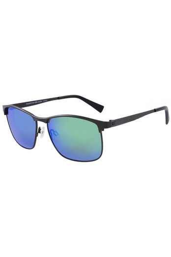 Nishin Unisex Polarized Sunglasses - Dark Grey/Polar Green Flash