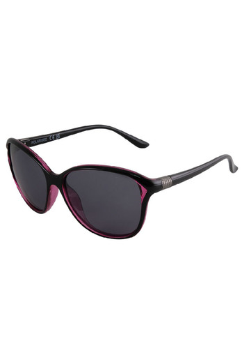 Fifine Unisex Polarized Sunglasses - Black Purple/Polar Smoke