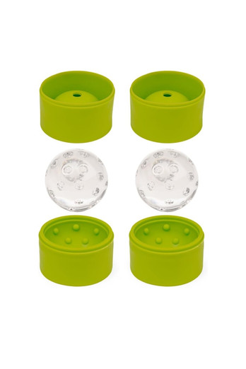 Pickleball Ice Ball Molds Set of 2 - Green