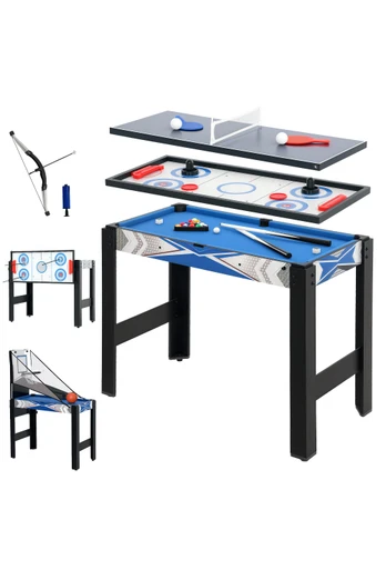 Multi Game Table with Arcade Games - Blue