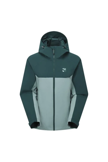 Ladies Lightweight Hooded Waterproof Hiking Jacket - Blue