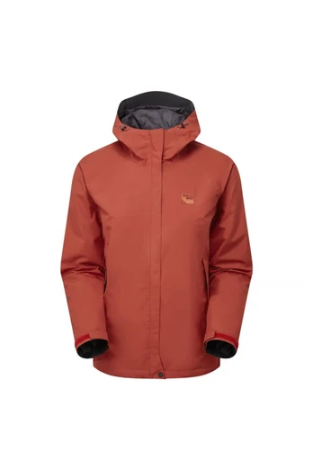 Ladies GORE-TEX Hooded Waterproof Hiking Jacket - Orange