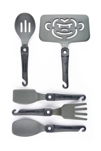 Q-Lock 5 Piece Utensil Set - Black
