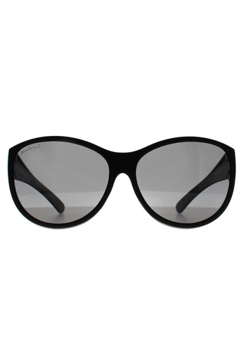 FO8 Fitover Butterfly Womens Sunglasses - Matte Black / Grey Polarised