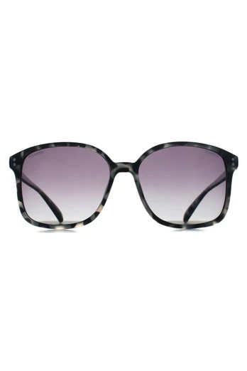 Praia Square Womens Sunglasses - Black / Grey Polarised