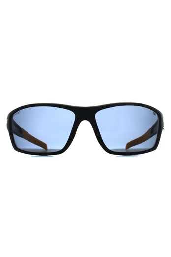 CTS-8020 Wrap Mens Sunglasses - Matte Navy / Grey Polarised