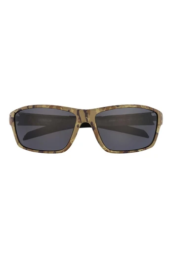 CTS-8020 Wrap Mens Sunglasses - Brown / Grey Polarised