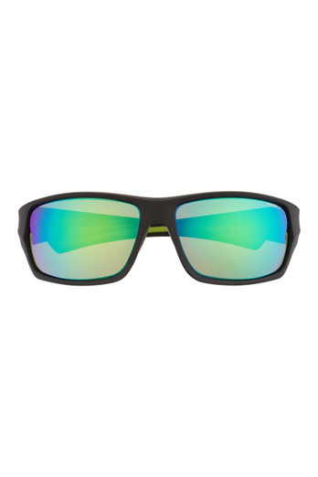 ONS-9061 2.0 Wrap Mens Sunglasses - Black / Green Polarised