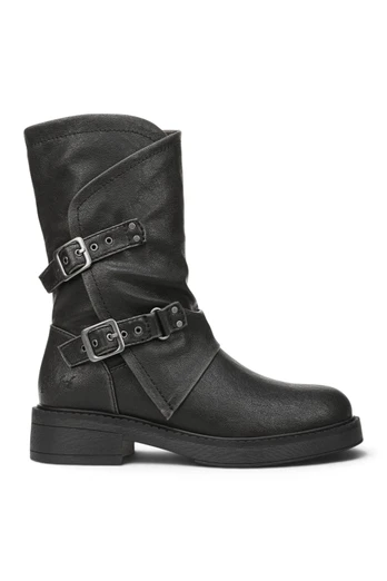 Womens Venice-2 Biker Boots - Black