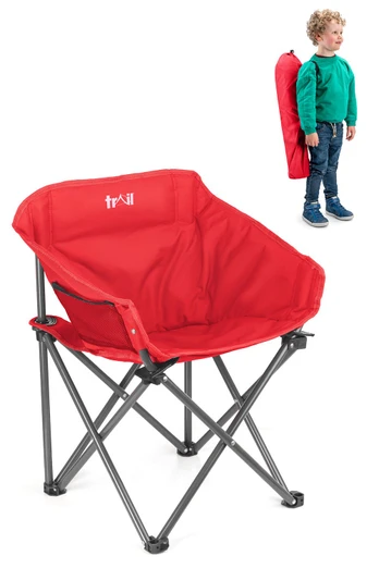 Buzzard Kids Bucket Camping Chair - Red