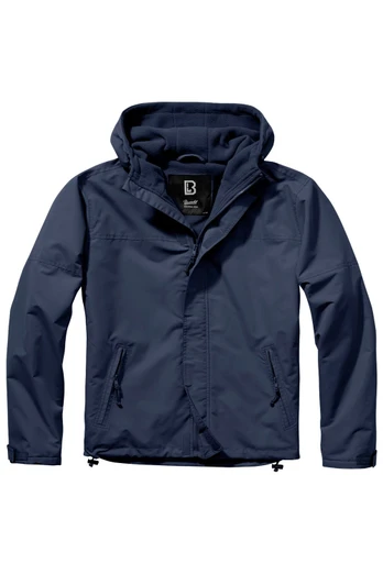 Mens Front Zip Windbreaker - Navy