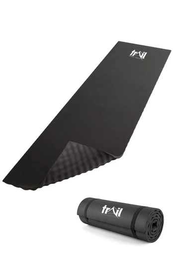 Thick Foam Contour Camping Mat 15mm - Black