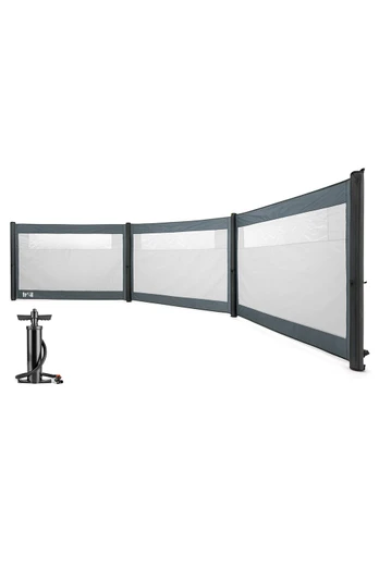 Inflatable Air Windbreak with Pump - 3 Panel