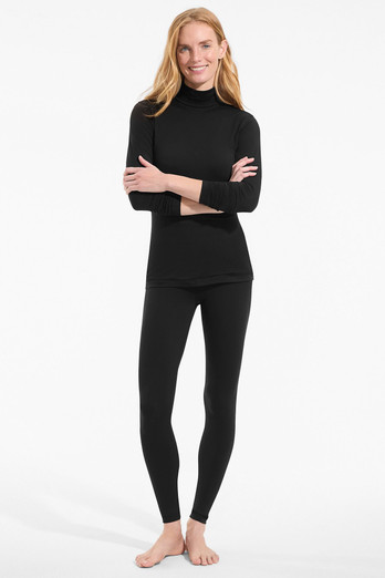 Womens Petite Cosy Thermaskin Thermal Long Johns - Black