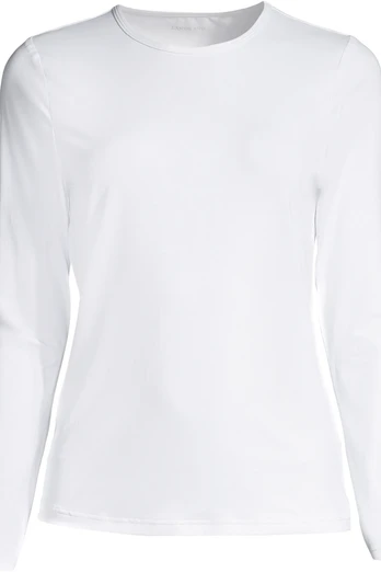 Womens Plus Rash Vest - White