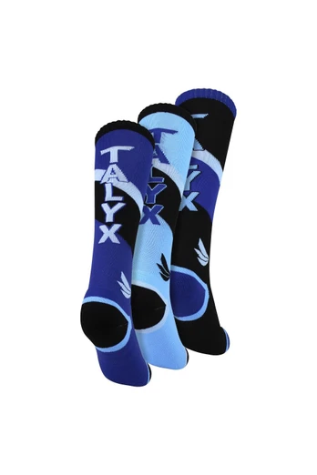 3 Pack Cushioned Thermal Winter Boys Ski Socks - Blue
