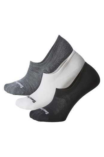 3 Pack Womens Merino No Show Trainer Socks - Multi