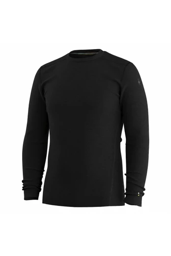 Mens Thermal Merino Crew Base Layer - Black