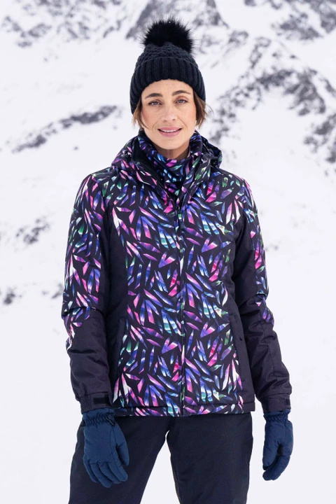 Dawn II Womens Printed Ski Jacket - Kaleidoscope Print