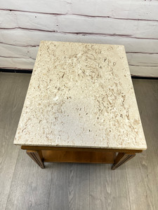 Vintage Marble End Table MCM