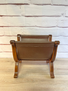 Leather Magazine Holder