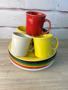 Fiesta Ware Dishes Lot 11pc Multicolor Plates Mugs