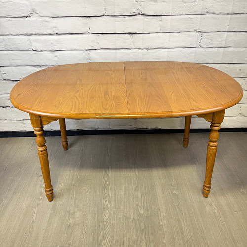 Ethan Allen Solid Wood Oval Dining Table