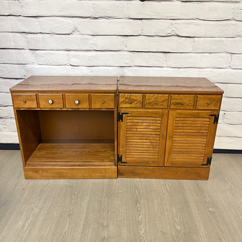 Vintage Ethan Allen Cabinet 2pc