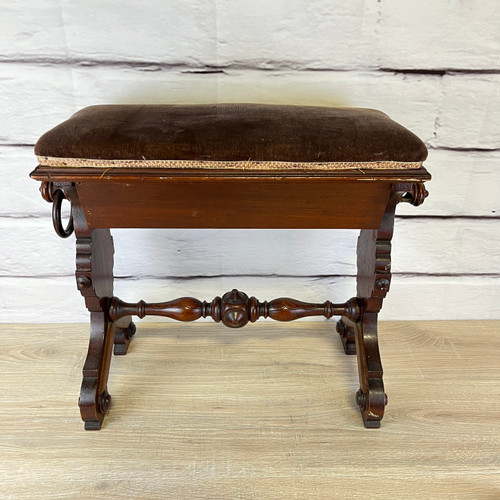 Antique Slipper Bench Stool