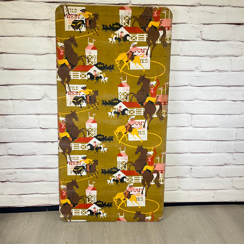 Vintage MCM Western Cowboy Backdrop Decor