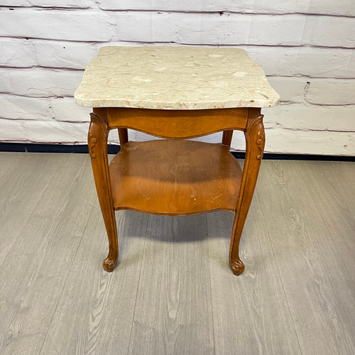Vintage Italian Marble Side Table