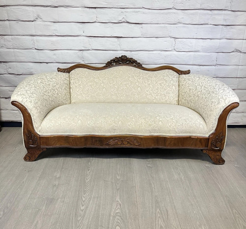 Ivory Victorian Sofa Couch