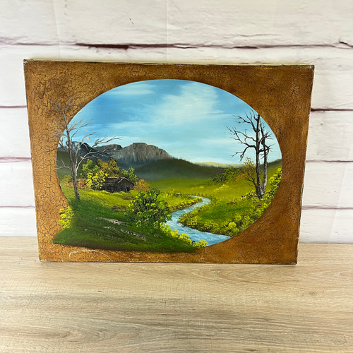 Rustic Cabin Painting Wall Art