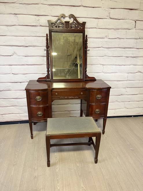 Vintage Vanity W/ Mirror Desk