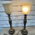 Fluted Lamps Lights 2pc Lamp