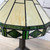 Stained Glass Lamp Cream & Green (Cracks)