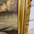 Antique Original Painting Gold Frame Mountains Lake